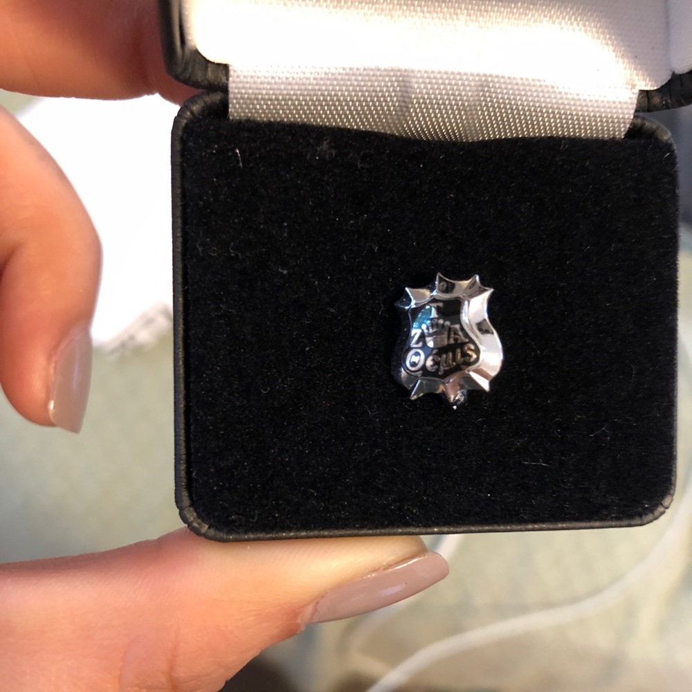 Zeta Tau Alpha Sterling Silver Shield Pin
